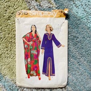 SIMPLICITY Caftans 1972 pattern # 5315 - 2 different styles